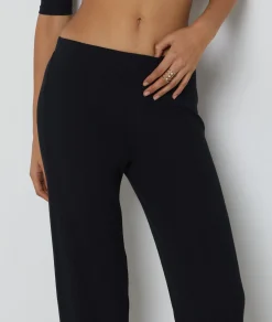 Etam Ribbed Pyjama Bottoms NOIR Shop