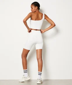 Etam Ribbed sports cyclist WHITE Hot