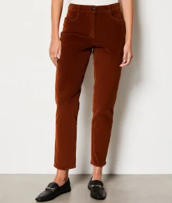 Etam Ribbed Trousers BRONZE New