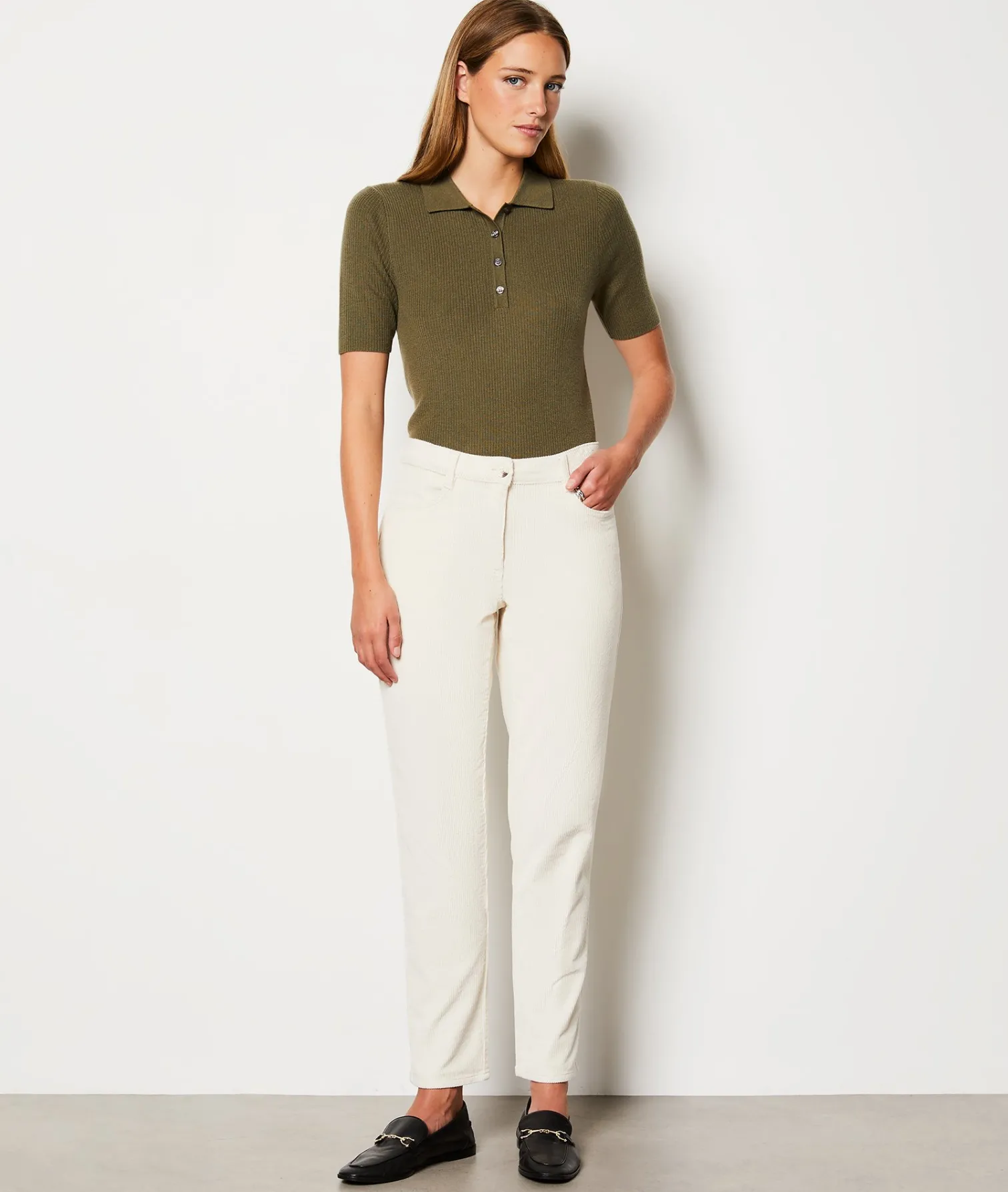 Etam Ribbed Trousers BLANC Flash Sale