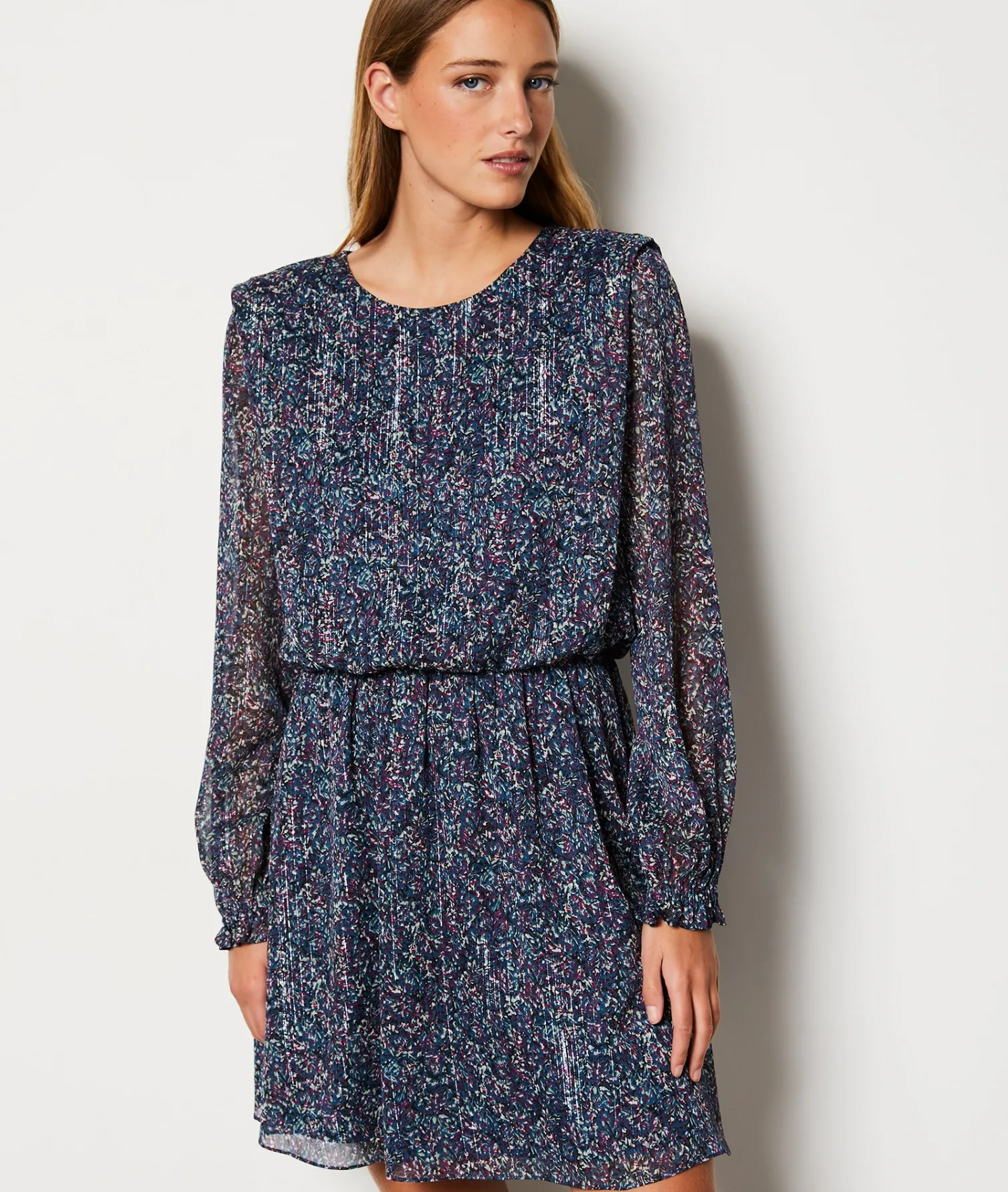 Etam Robe courte à motifs IMPFDVIOLET. Store