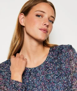 Etam Robe courte à motifs IMPFDVIOLET. Store