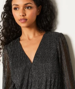 Etam Robe courte à paillettes ARGENT Flash Sale