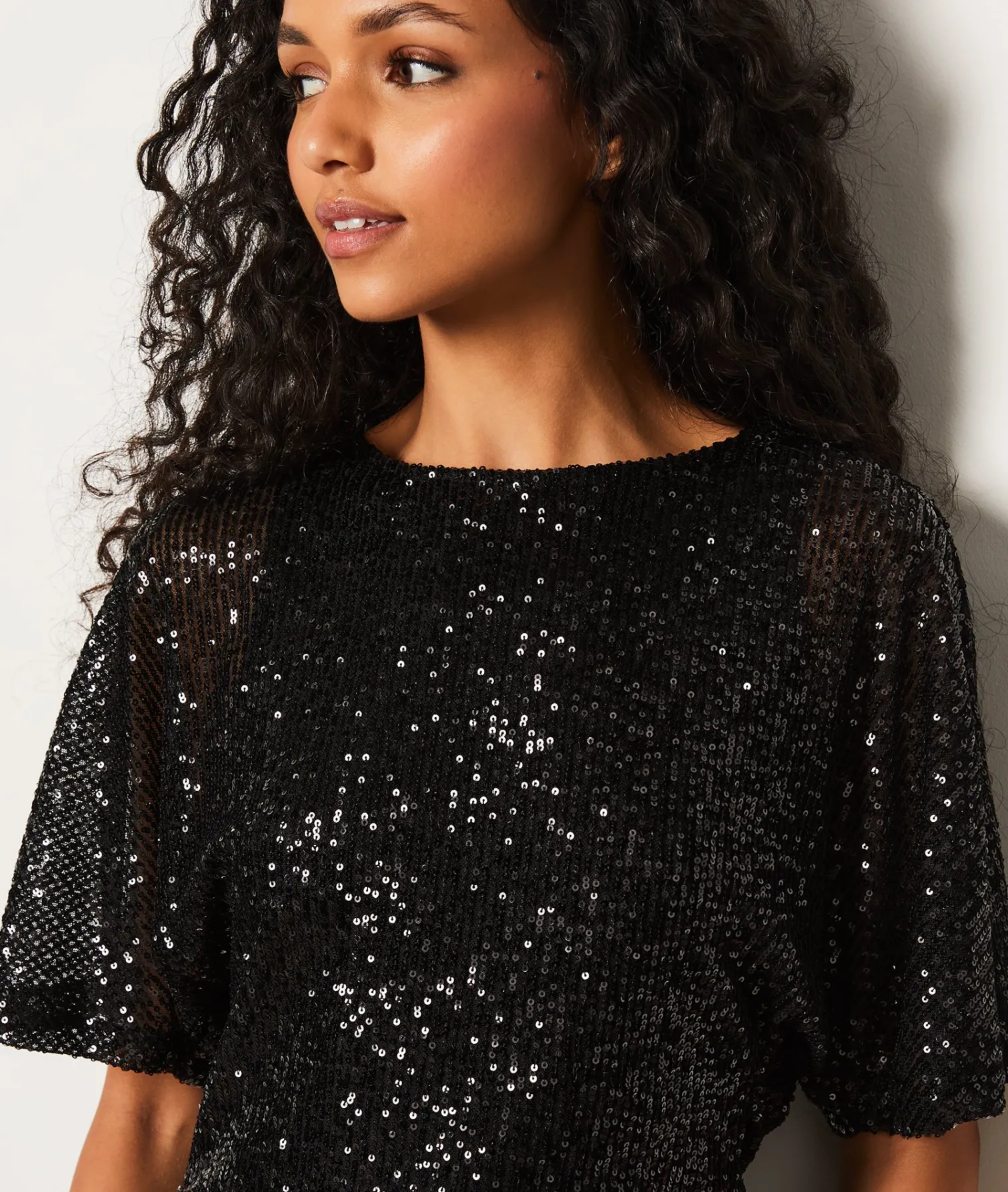 Etam Robe courte à sequins dos nu NOIR Store
