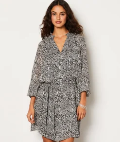 Etam Robe courte fluide à motifs IMPFDNOIR Cheap