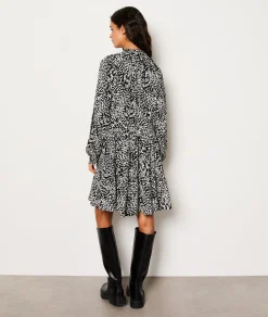 Etam Robe courte fluide à motifs IMPFDBLANC Hot