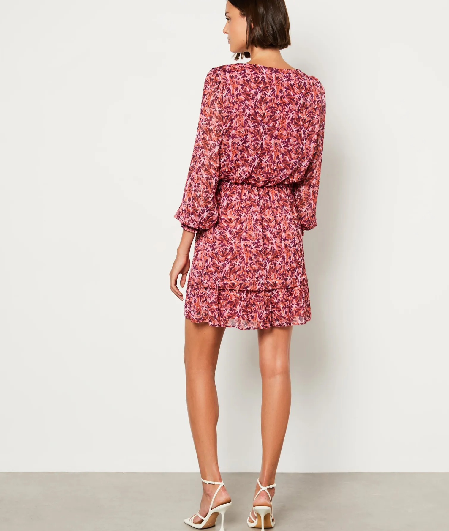 Etam Robe courte manches longues imprimé MULTICOLORE Cheap