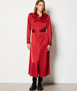 Etam Robe longue ceinturée CARDINAL Clearance