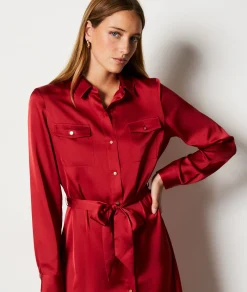 Etam Robe longue ceinturée CARDINAL Clearance