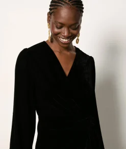 Etam Robe longue en velours NOIR Best