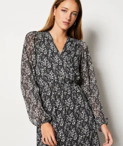 Etam Robe longue fleurie IMPFDNOIR Fashion