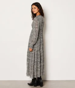 Etam Robe longue fluide à motifs IMPFDNOIR Outlet