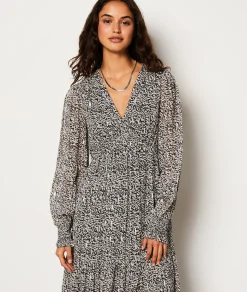 Etam Robe longue fluide à motifs IMPFDNOIR Outlet