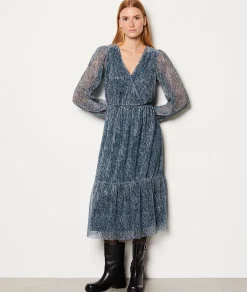 Etam Robe longue irisée IMPFDMARINE Best Sale