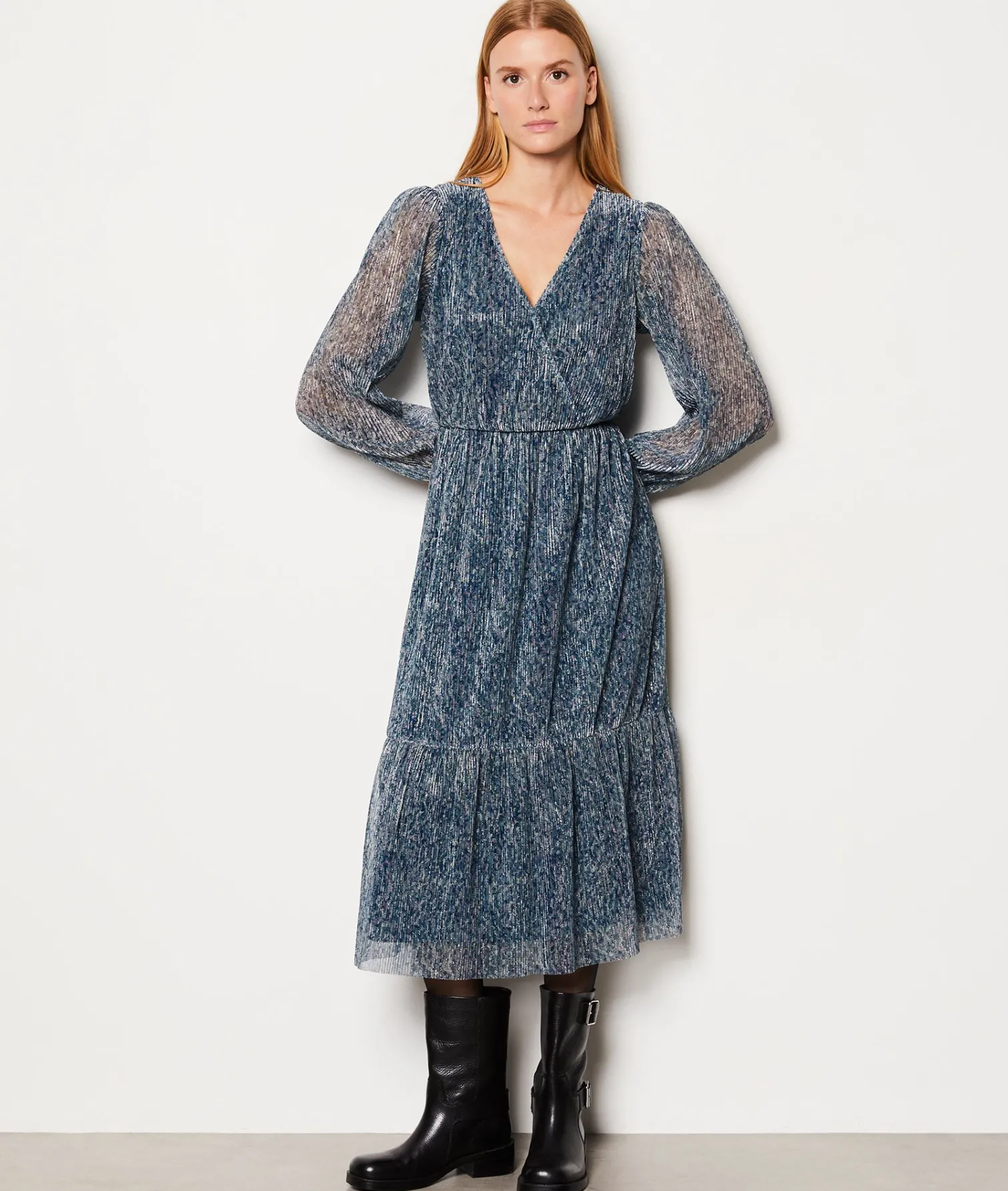 Etam Robe longue irisée IMPFDMARINE Best Sale