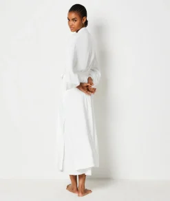 Etam Robe with Lace Details WHITE Fashion