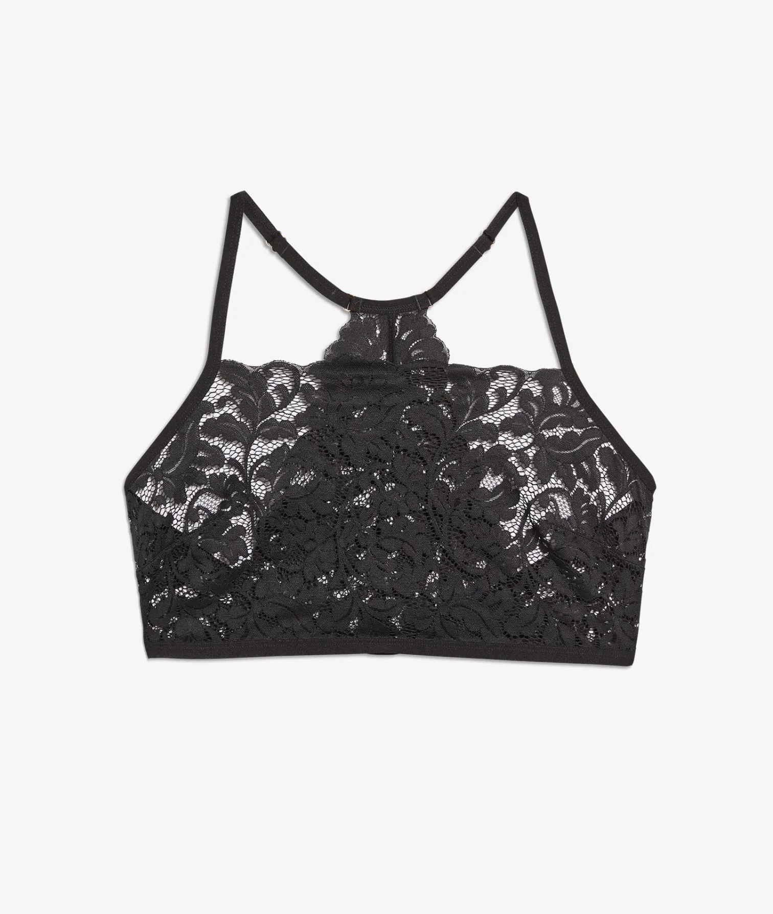 Etam Sheer Lace Over-Top BLACK Outlet