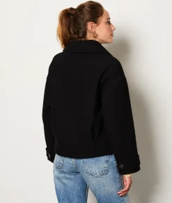 Etam Short Buttoned Peacoat BLACK Sale