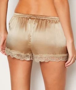 Etam Short de pyjama en soie détails dentelle SAUMONPECHE Discount