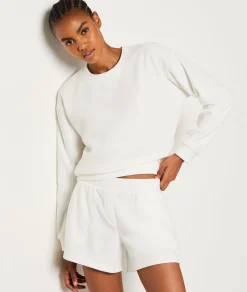Etam Short molleton granulé ECRU Fashion
