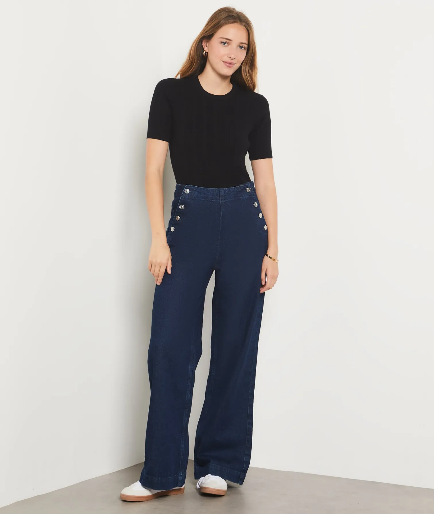 Etam Short-sleeved sweater BLACK Fashion