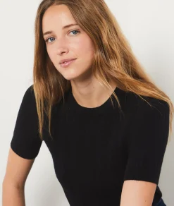 Etam Short-sleeved sweater BLACK Fashion