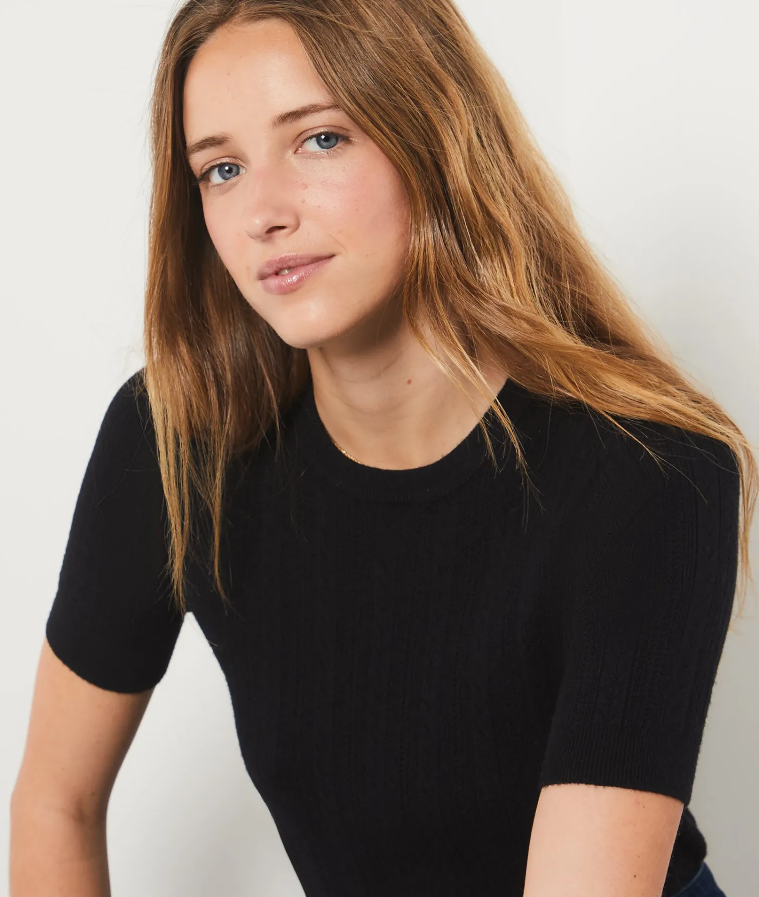 Etam Short-sleeved sweater BLACK Fashion