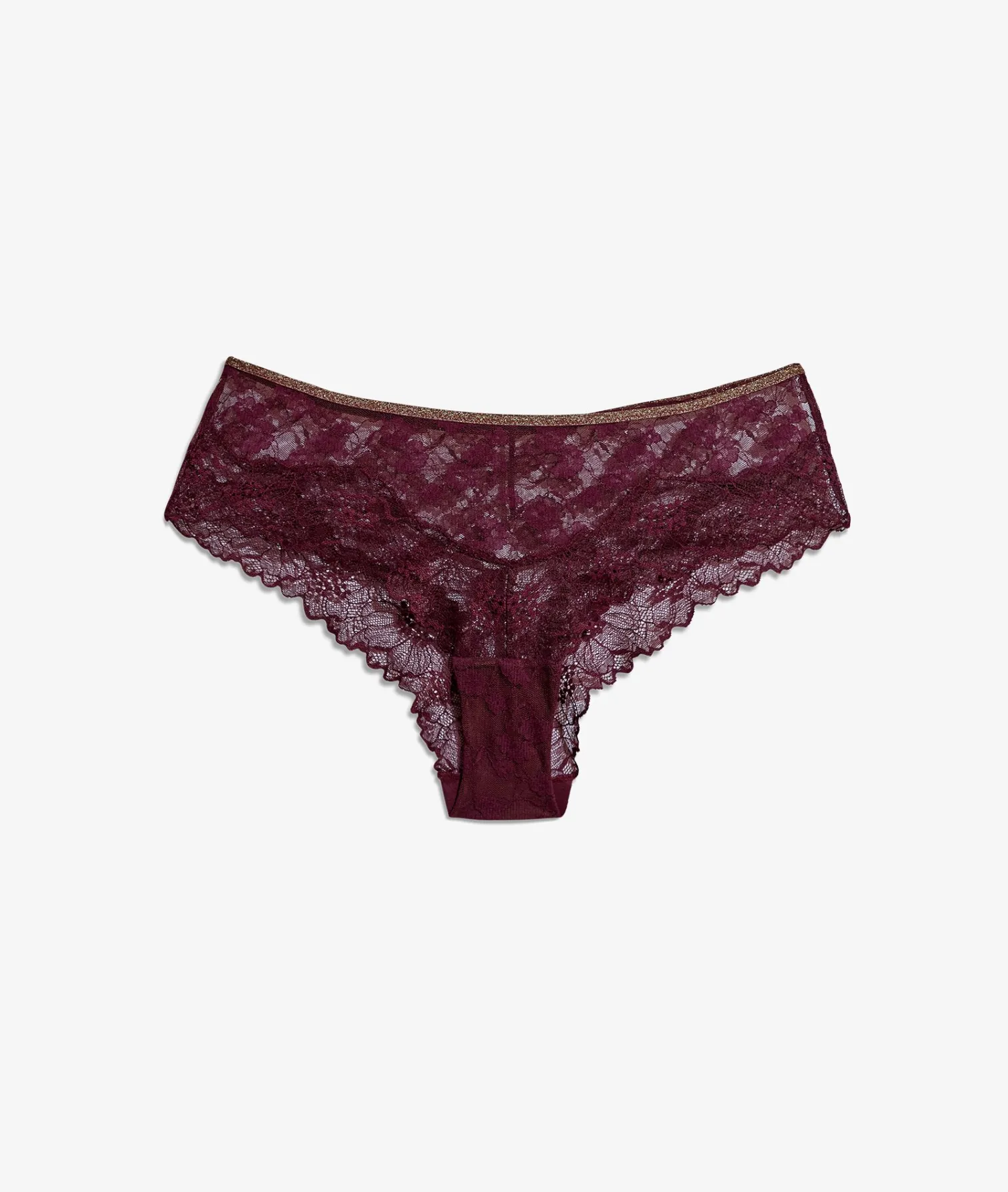 Etam Shorty détails dentelle bord irisé BORDEAUXGRENAT Online