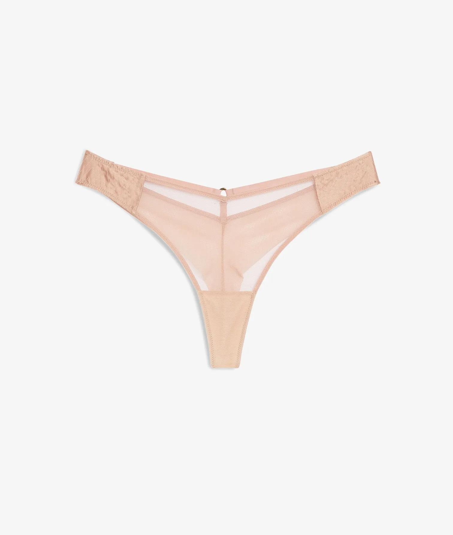 Etam Silk and Tulle Tanga SKYBLUE New