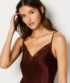 Etam Silk Camisole GARNETBORDEAUX Flash Sale