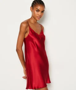 Etam Silk Nightdress CARDINAL Cheap