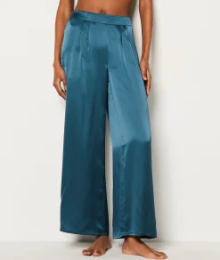 Etam Silk Pyjama Bottoms BLEUPETROLE Online