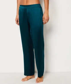Etam Silk Pyjama Bottoms IMPFONDVERT New