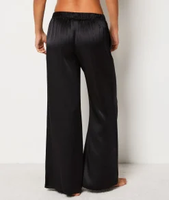 Etam Silk Pyjama Bottoms NOIR Sale