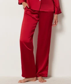 Etam Silk Sleep Pants CARDINAL Outlet