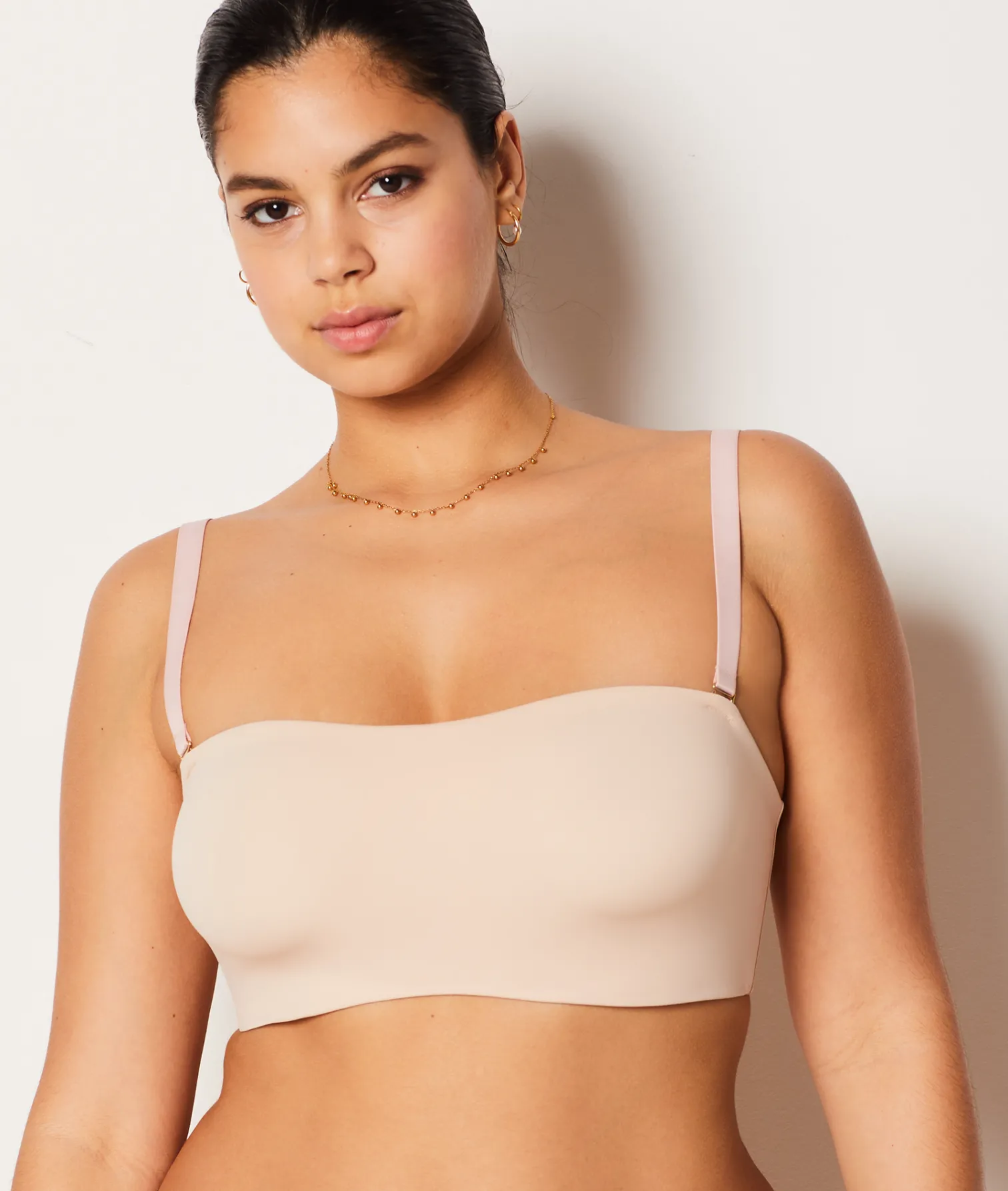 Etam Soft Underwire Bandeau Bra with Removable Straps NUDE Shop
