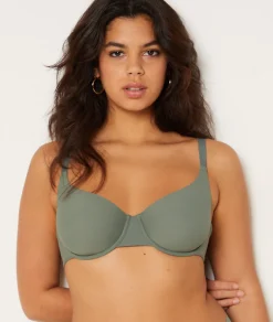Etam Soutien-gorge corbeille en microfibre KAKI Sale