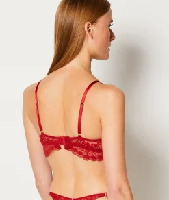 Etam Soutien-gorge N.2 - Le push-up plongeant ROUGE Outlet