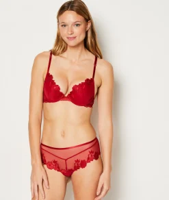 Etam Soutien-gorge N.2 - Le push-up plongeant ROUGE Online