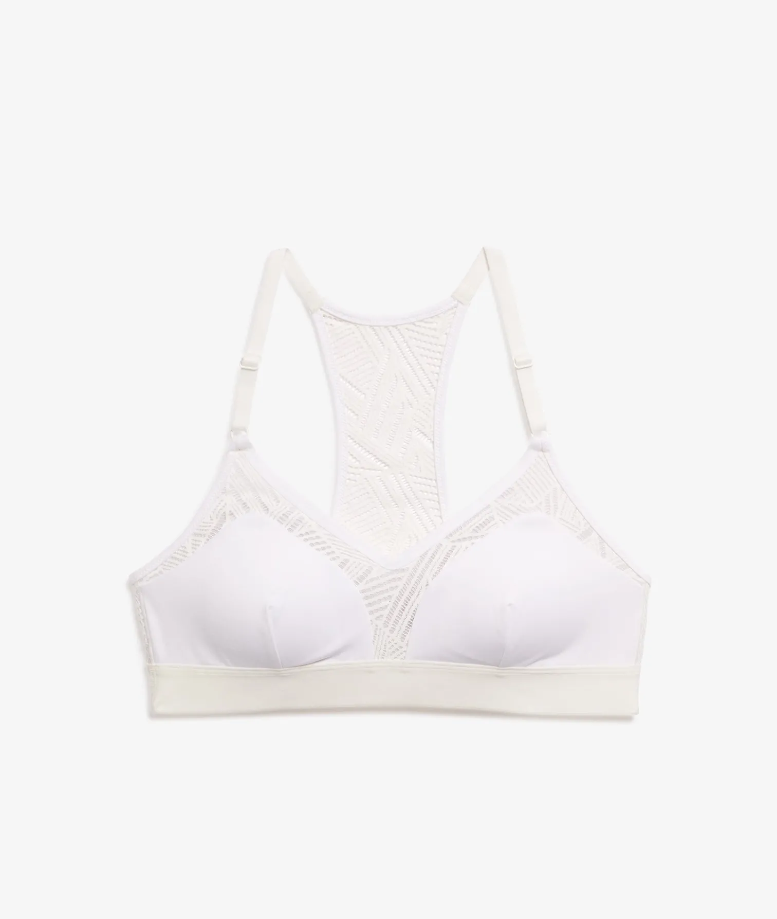 Etam Sports Bra - Light Support WHITE Fashion