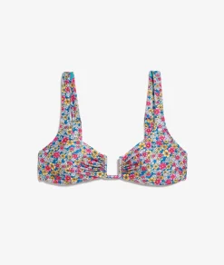 Etam Sports Bra Bikini Top MULTICOLOURED New