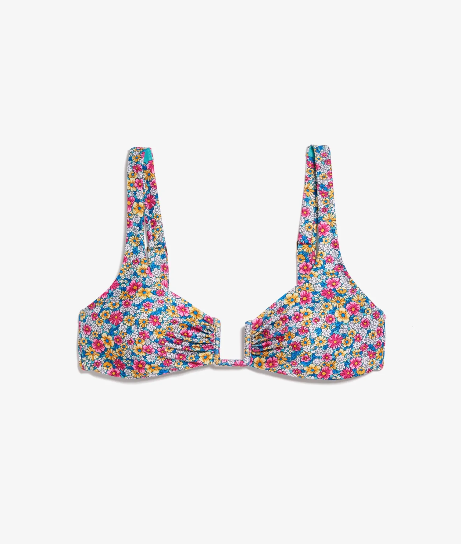 Etam Sports Bra Bikini Top MULTICOLOURED New