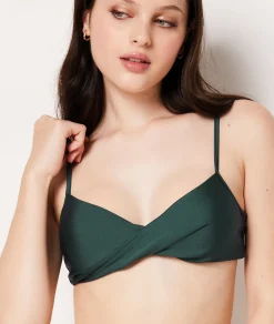 Etam Sports Bra Bikini Top GREEN Best