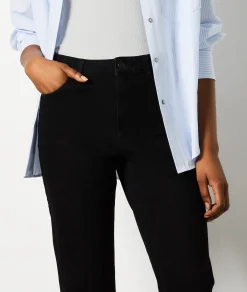 Etam Straight Cut Jeans BLACK Fashion