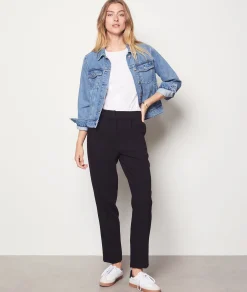 Etam Straight Cut Trousers BLACK Cheap