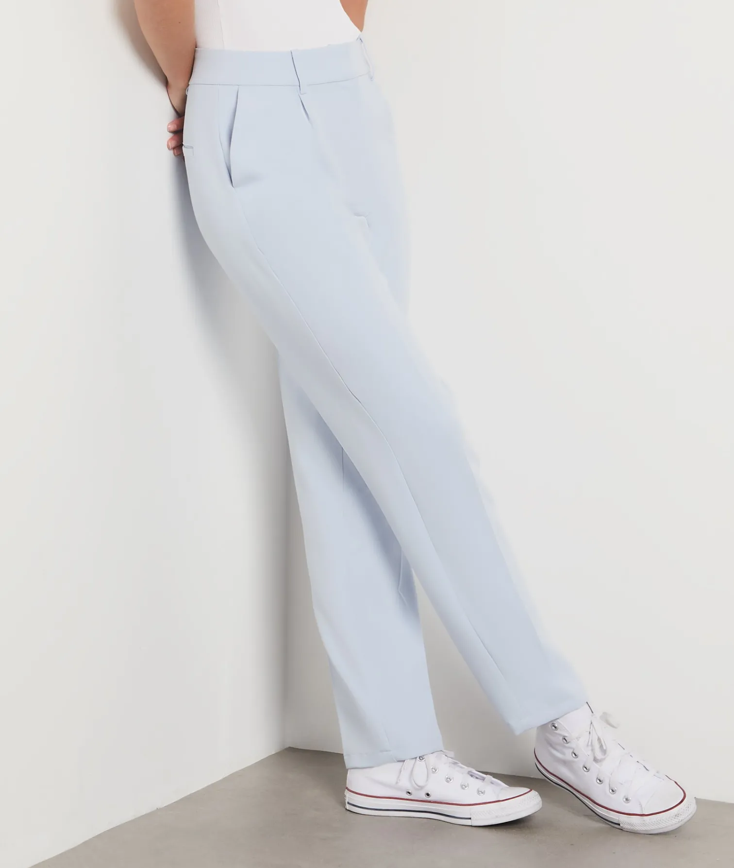 Etam Straight Cut Trousers SKYBLUE New