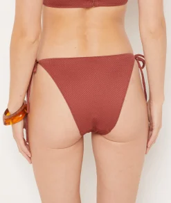 Etam String Bikini Bottom Textured Bikini Bottom Brown Shop