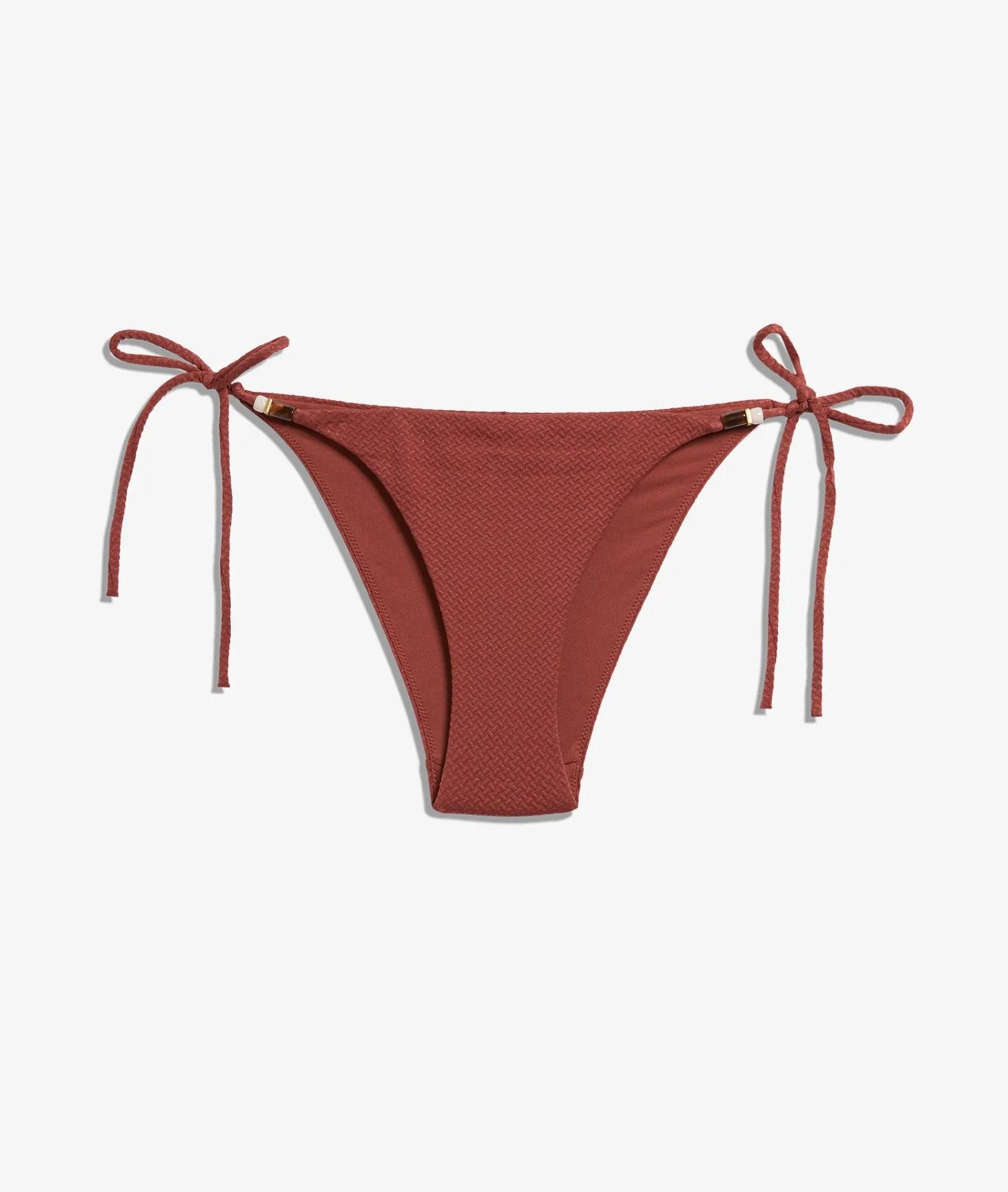 Etam String Bikini Bottom Textured Bikini Bottom Brown Shop