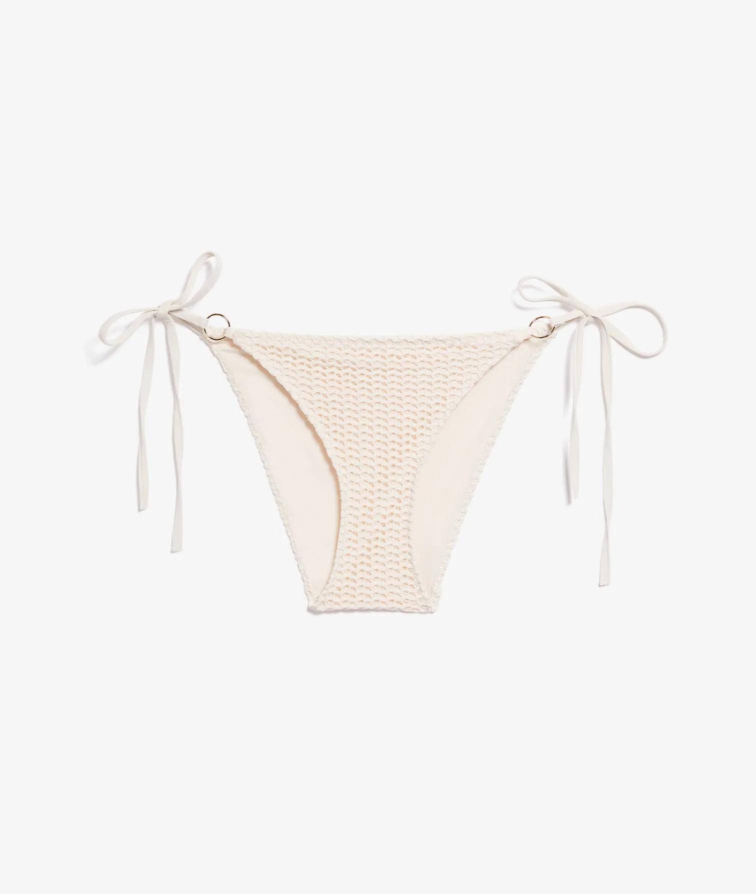 Etam String Bikini Bottoms WHITE Cheap