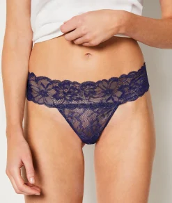 Etam String en dentelle irisé BLEUNUIT Best Sale